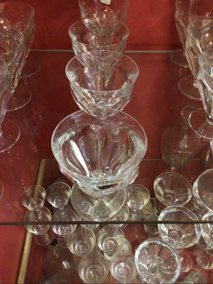 Baccarat 12 verre à eau du service Harcourt Talleyrand  tous estampillés -photo-3