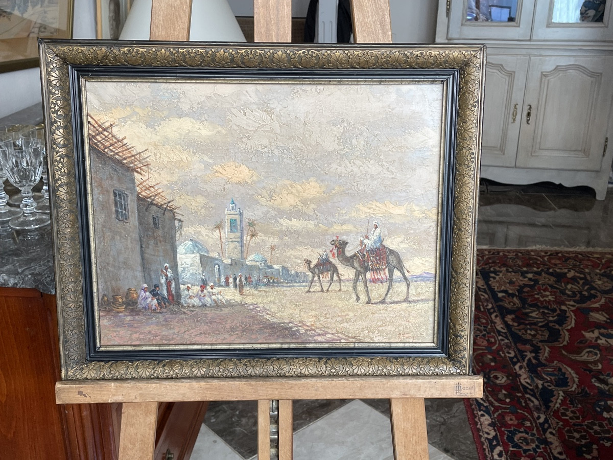 Orientalist Painting Signed A. Fouquet