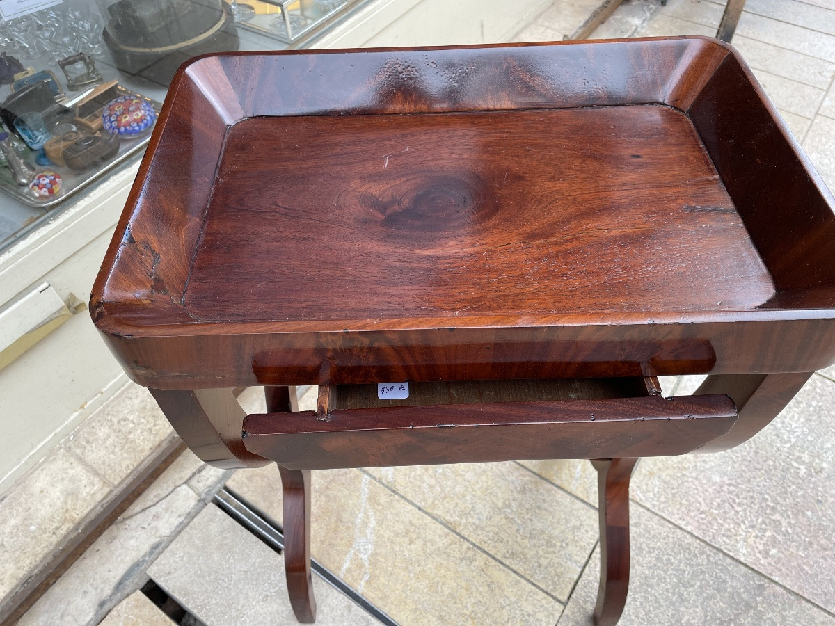 Charles X Period Mahogany Coffee Table-photo-1