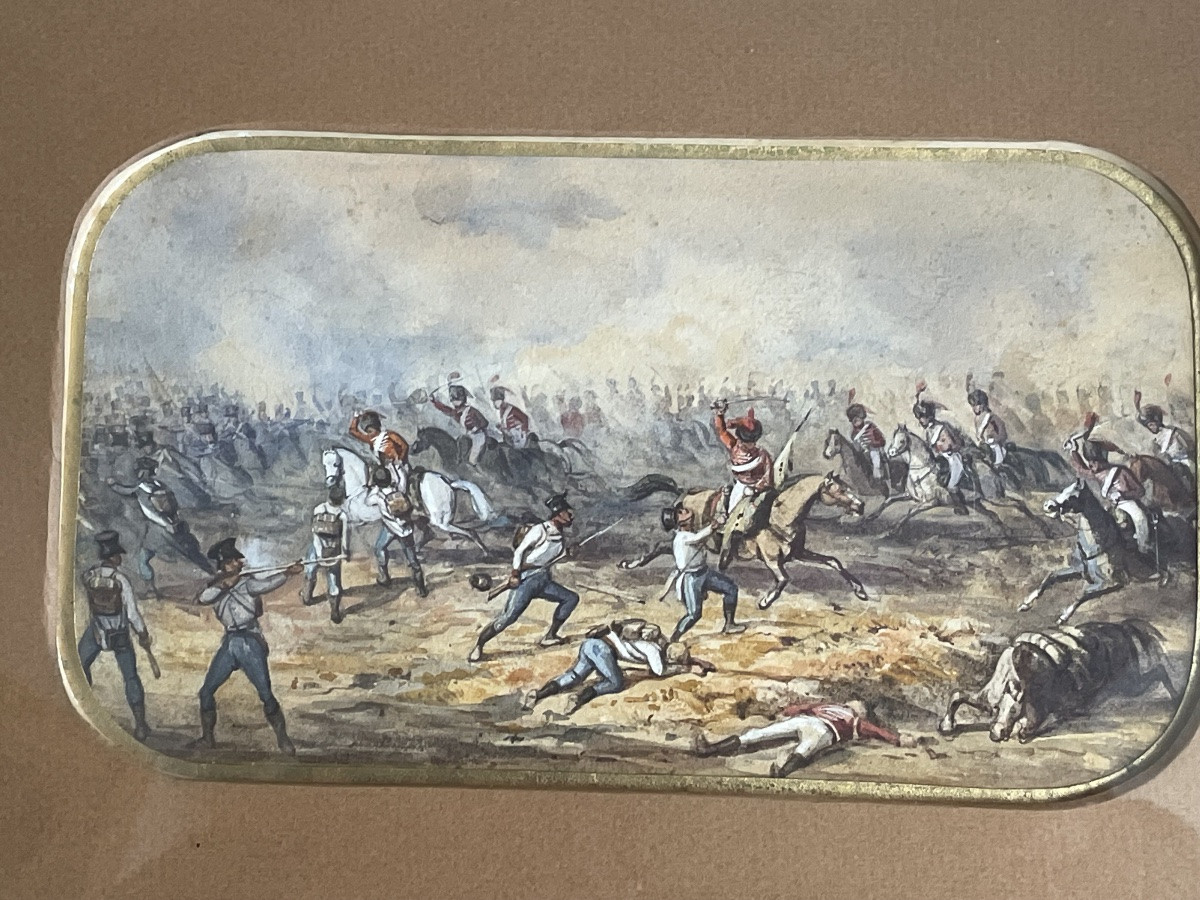 Pair Of Watercolors Attributed To Septime Le Piper 1833-1871 -photo-1