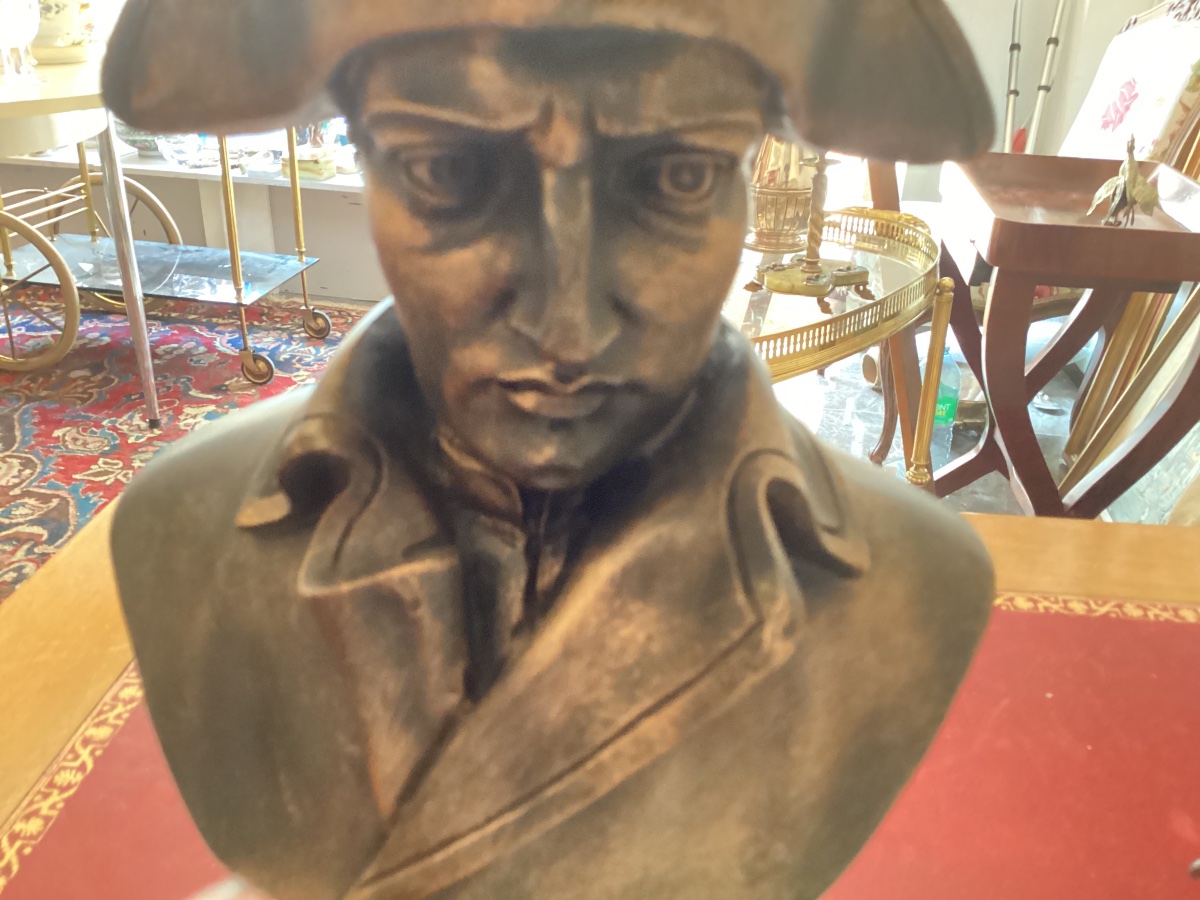 Buste de Napoleon bronze et marbre de Carrarre souvenir du Grand Tour fin XIX eme-photo-3