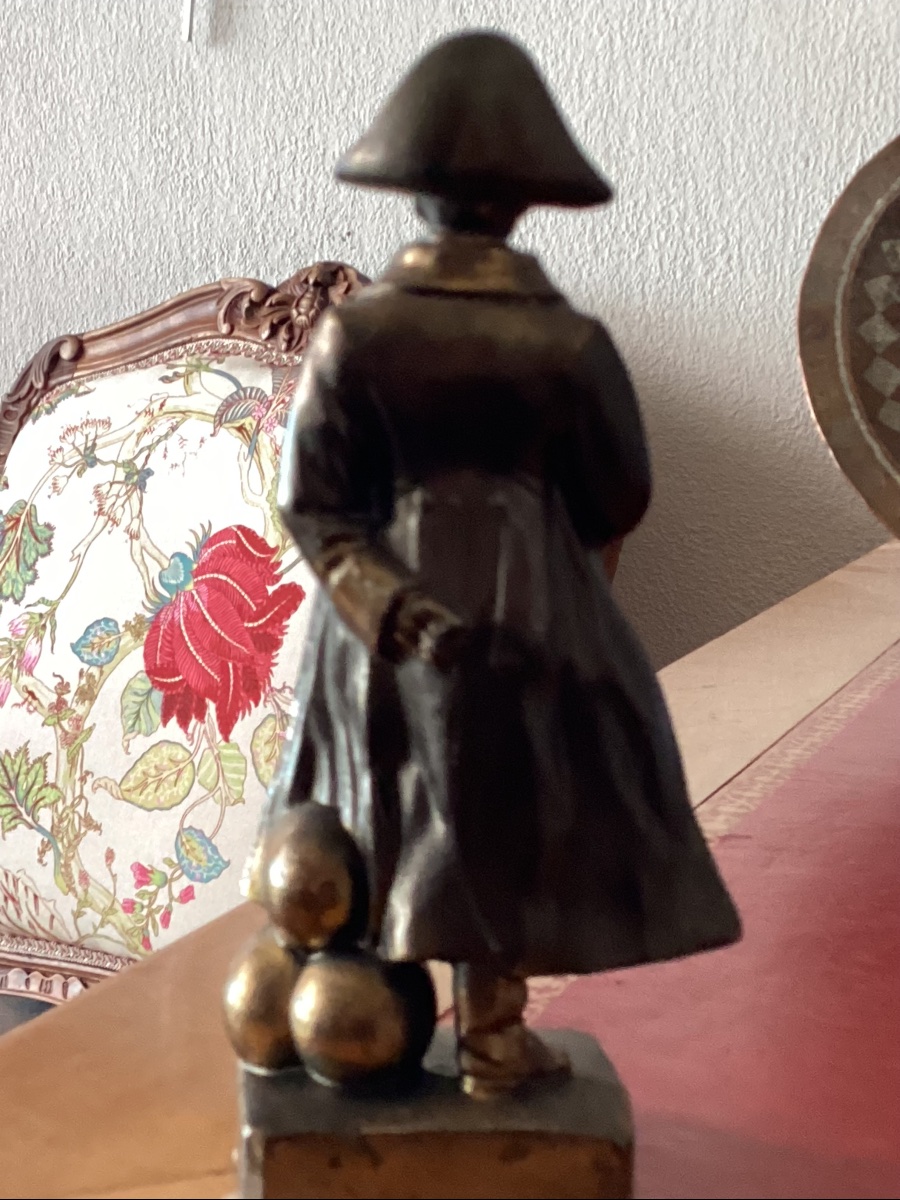 Statuette de Napoleon en plomb doré très finement moulé fin XIX éme- début XX eme-photo-1