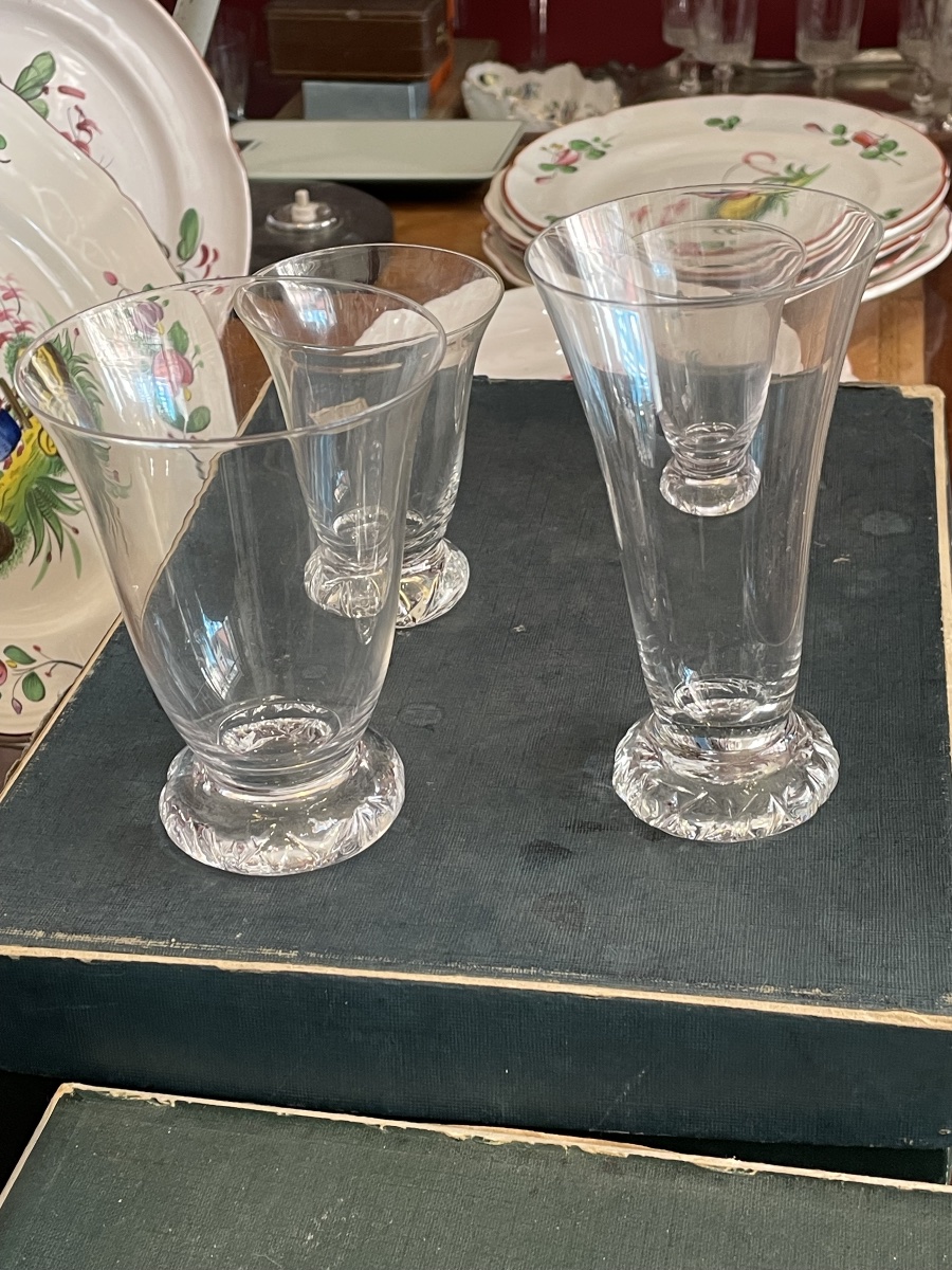 Cristallerie de Daum service de verre de 45 pièces toutes signées avec boîtes d’origine-photo-2