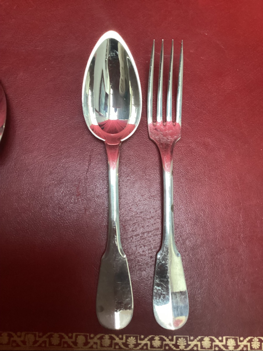   Christofle 12-piece Flatware Set, In Very Good Silver-plated Condition Despite Some Very Minor Scratches From Use.-photo-5