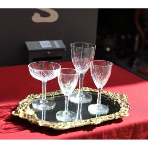 Saint Louis:important Crystal Service Of 72pieces, Not Signed Because It Is Too Old,model Vic