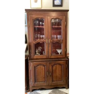 Small Two-body Walnut Buffet, Late 18th Century, Early 19th Century