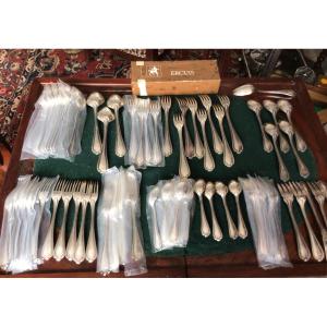 Ercuis Sully Model 73-piece Cutlery Set Métal Argenté 