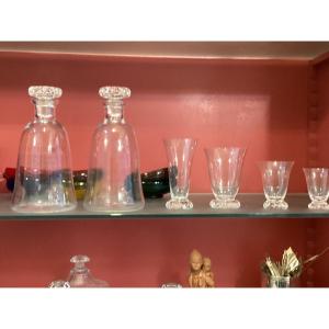 Cristallerie de Daum service de verre de 45 pièces toutes signées avec boîtes d’origine