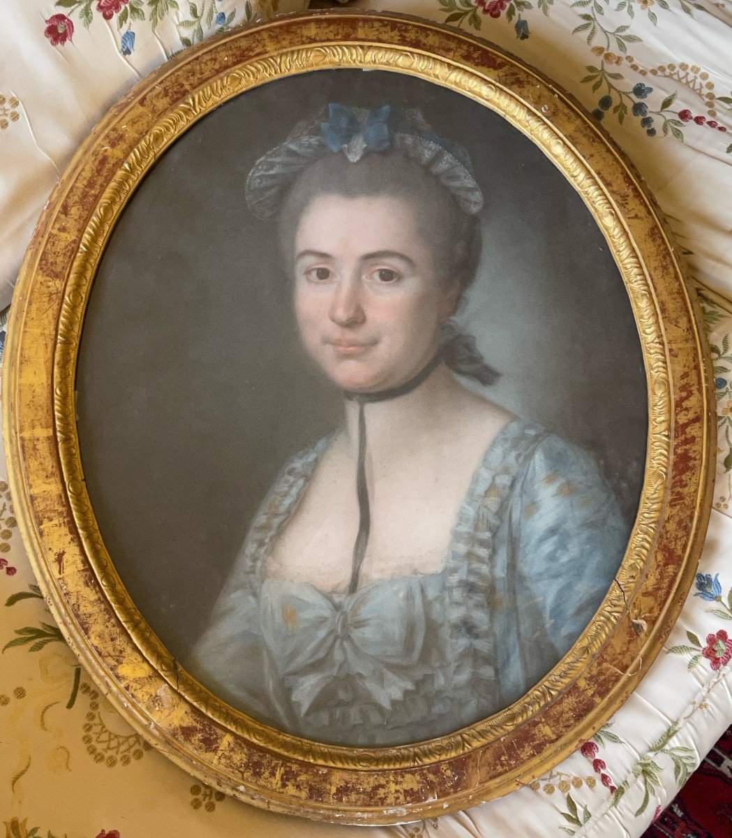 Portrait d'Une Dame De Qualité,  XVIIIème Siècle