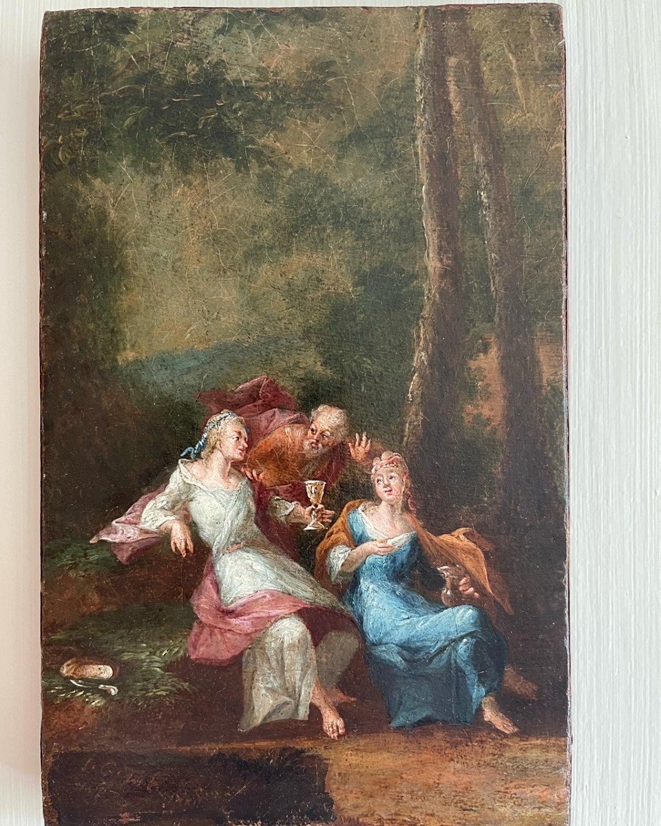Gallant Scene In A Park, Lot And His Daughters-photo-2