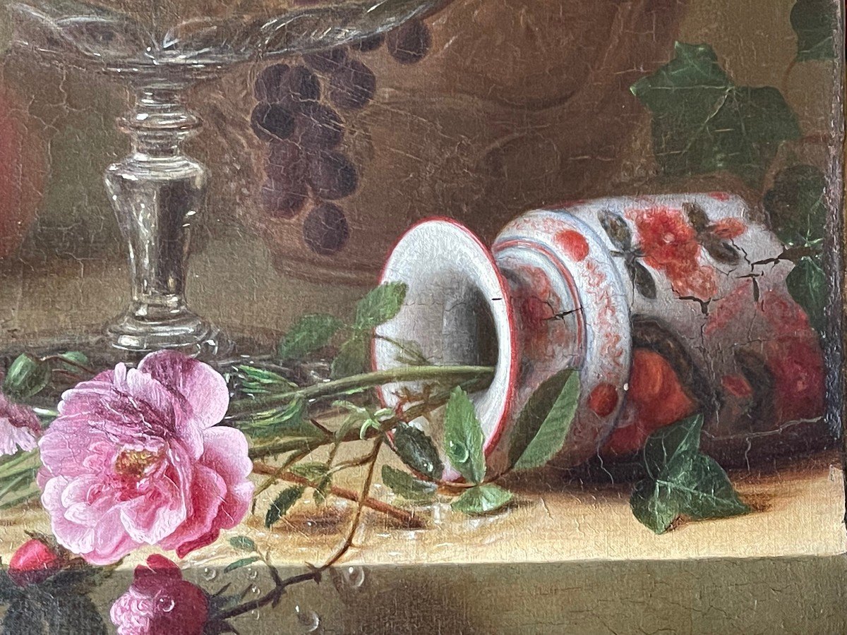Eugénie Salanson (1836-1912) , Nature Morte Aux Raisins  -photo-3