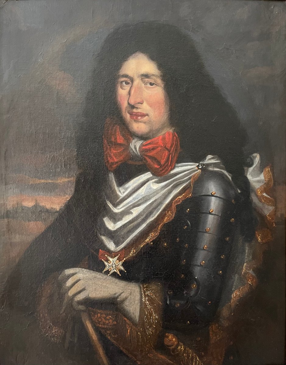 Portrait Of A Man In Armor, Jean De Poix (1649 - 1721)-photo-2