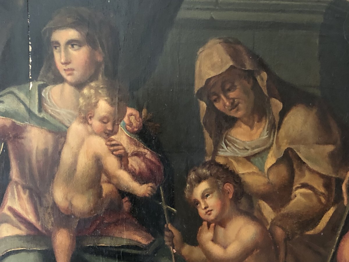 Holy Family, Italian School XVIIth Century-photo-1