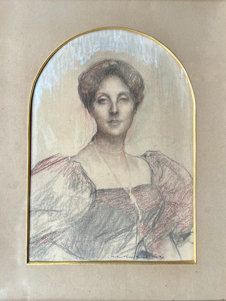 Dagnan-bouveret (1852 - 1929) Portrait De Fanny Thérèse Reinach-photo-2