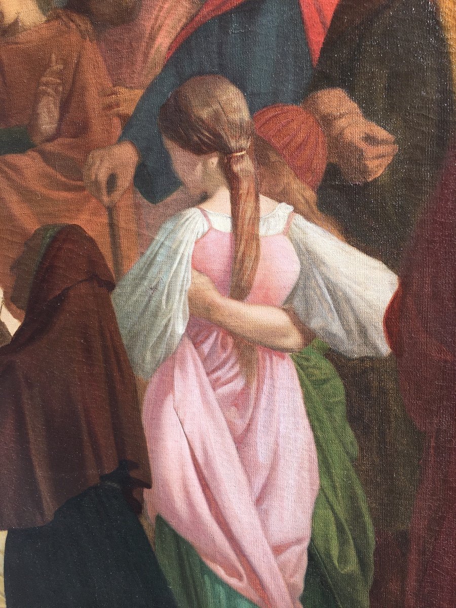Louis Charles Timbal (1821 - 1880) Sermon Of Saint Rose Of Viterbo-photo-2