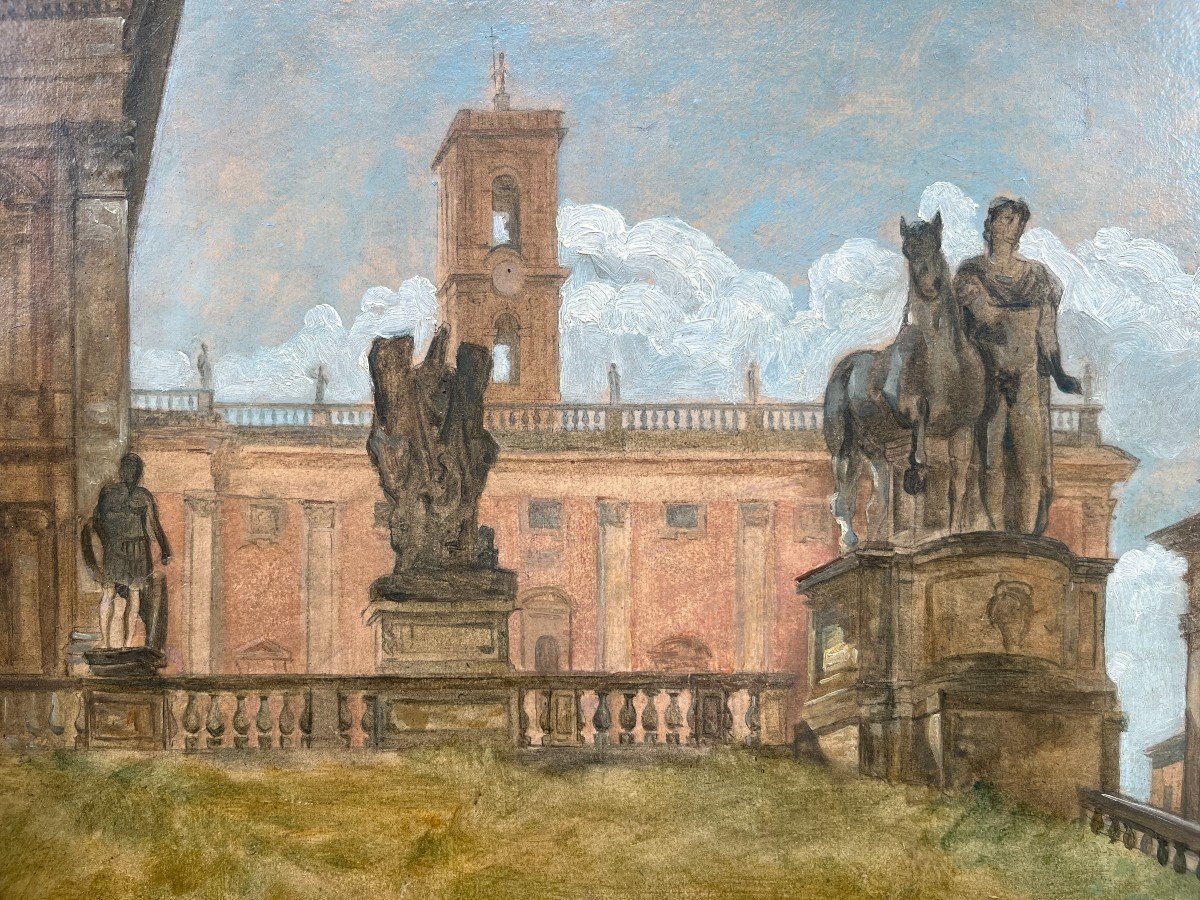 Vue du Capitole à Rome - Piazza Del Campidoglio-photo-2