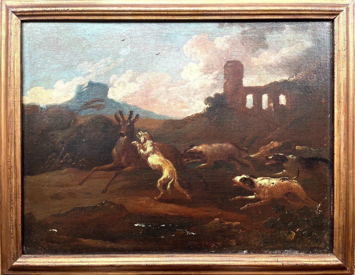 Three Hunting Scenes - Northern Italy Around 1800-photo-2