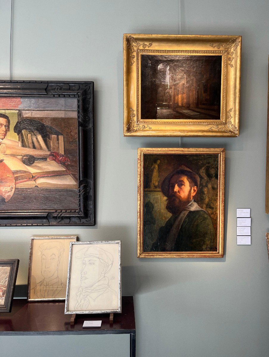 Alfred Savignol - Self-portrait In The Sculpture Studio-photo-3