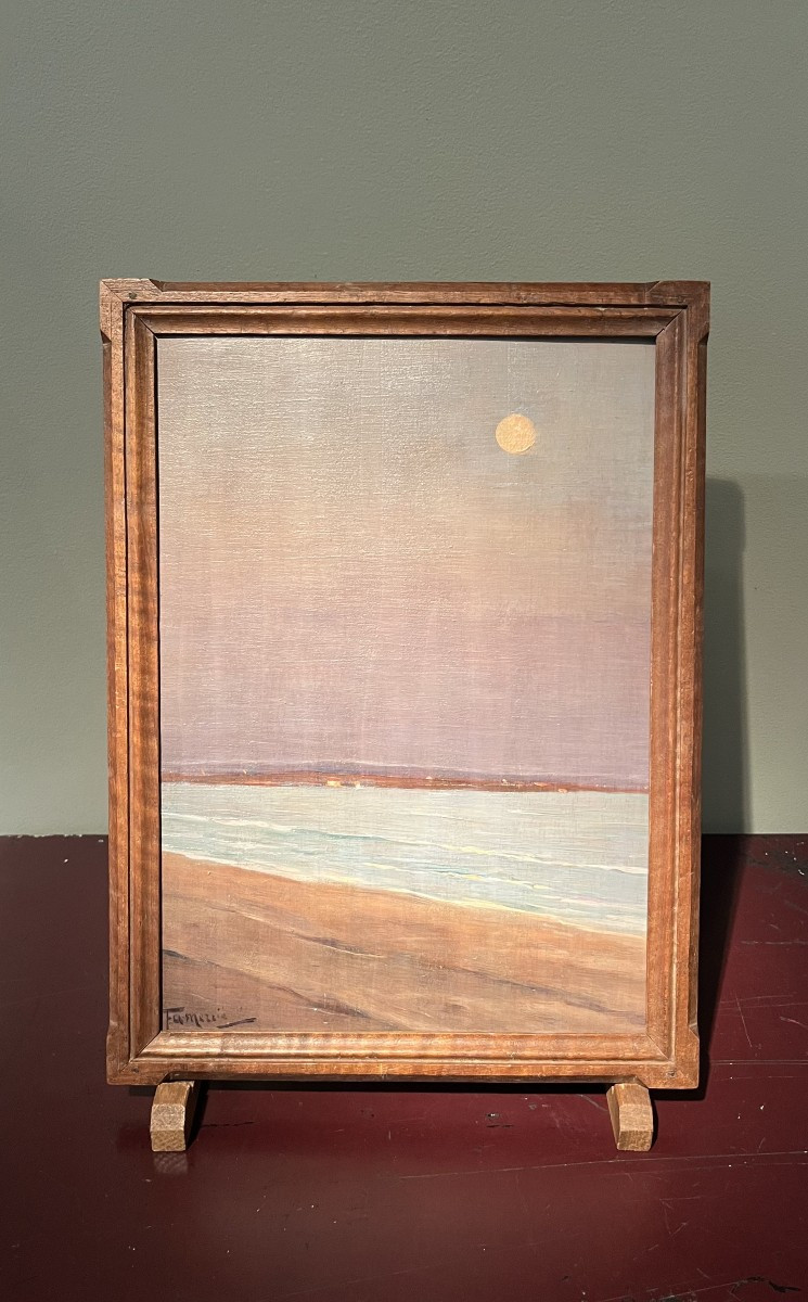 Fernand Antonin Mercié (1877-1912) Night Beach-photo-2