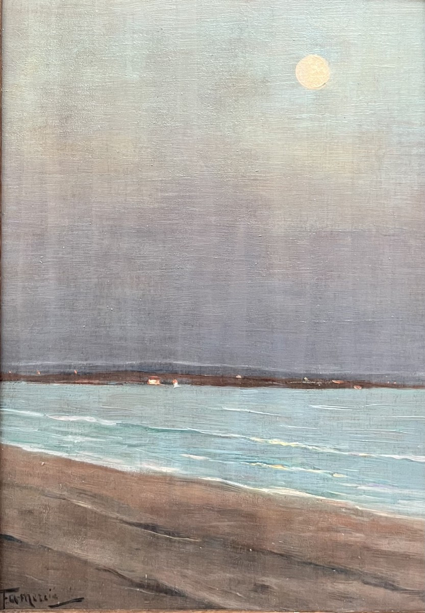 Fernand Antonin Mercié (1877-1912) Night Beach