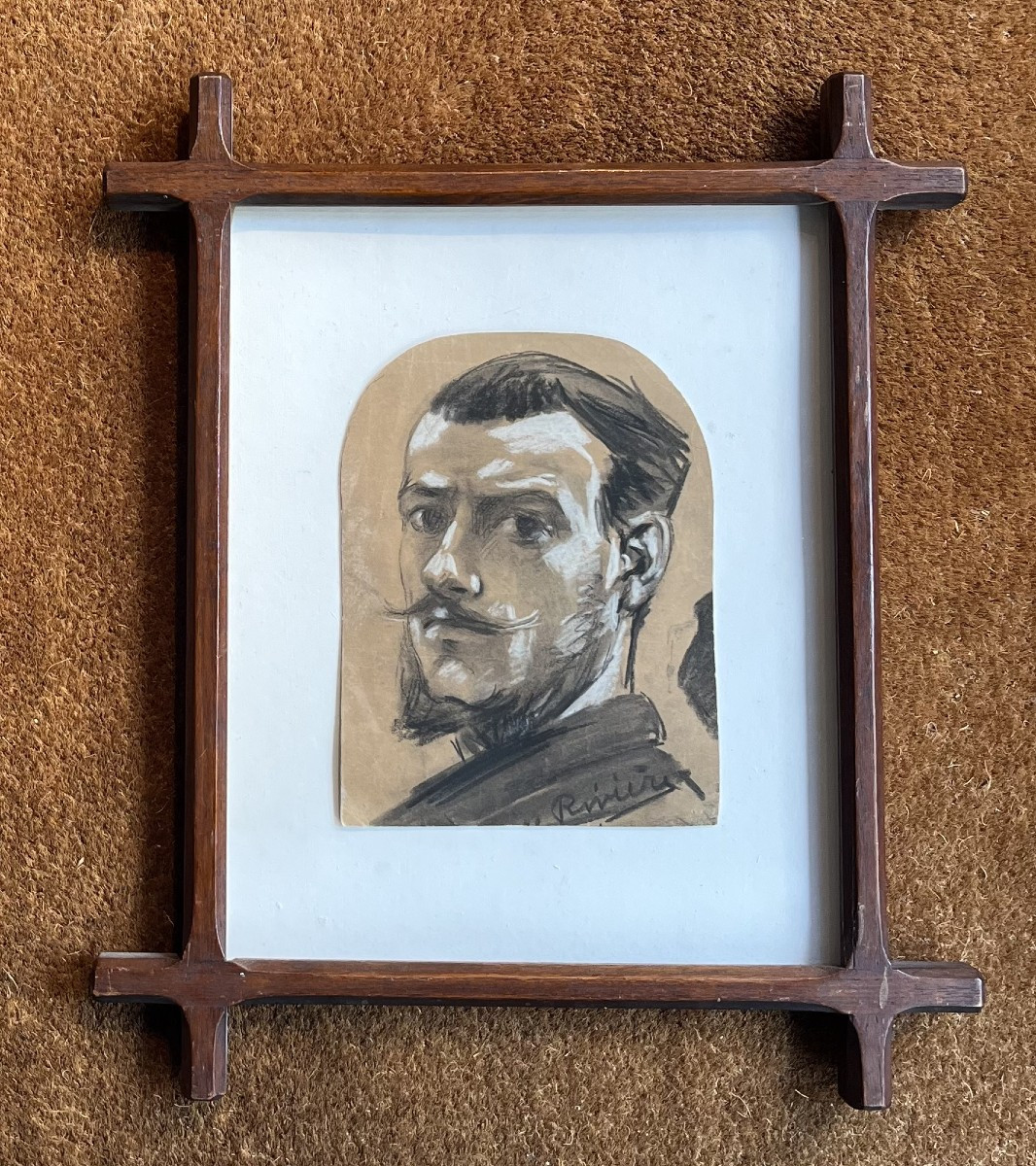 Théodore Rivière (1857 - 1912) Autoportrait