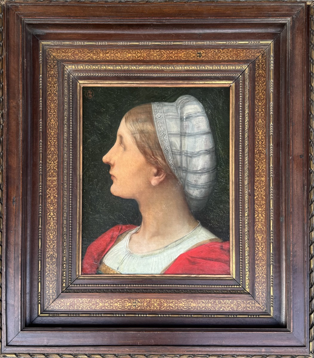 Pierre-Victor Galland (1822 - 1892) - Jeune femme de profil