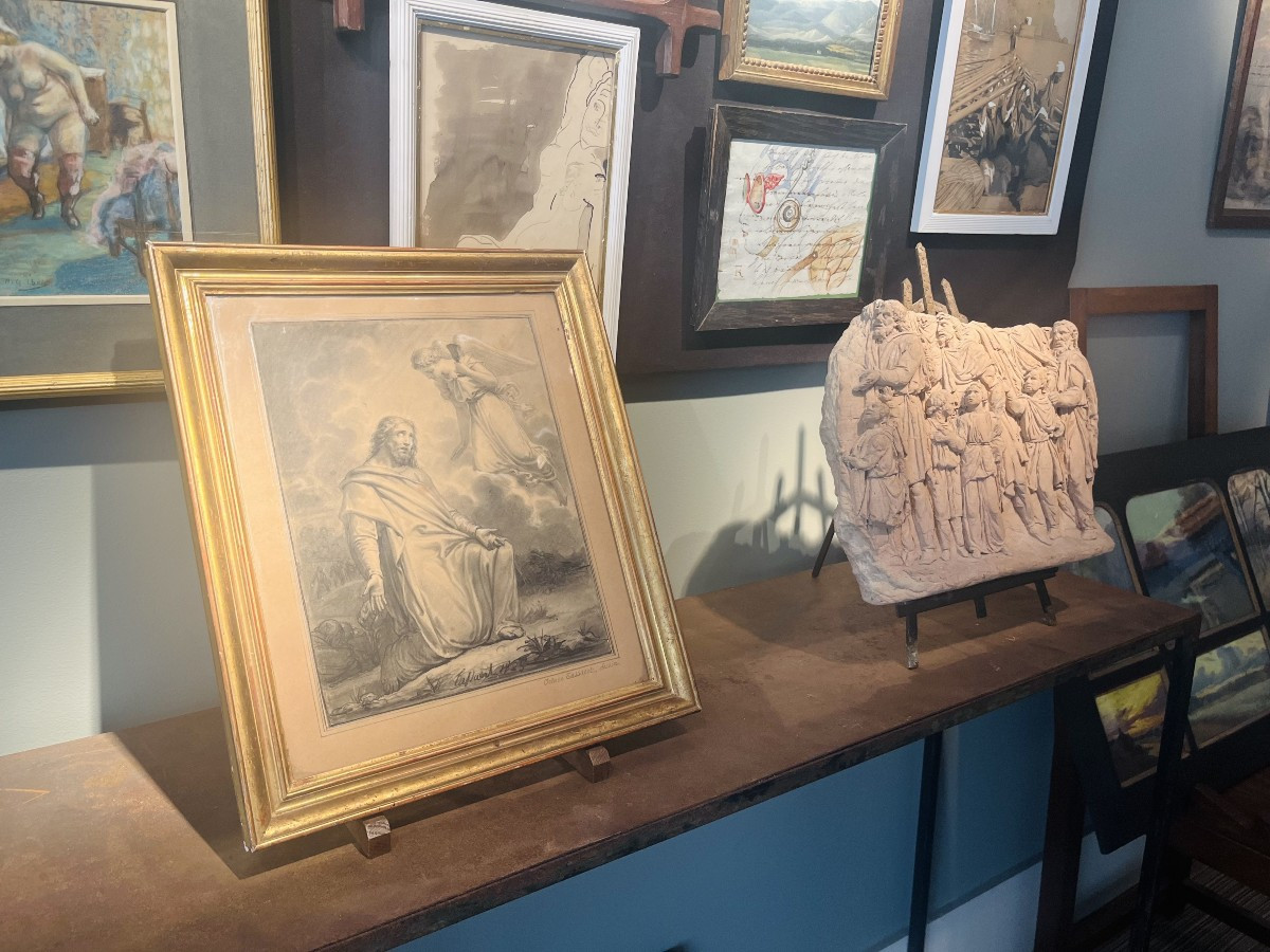 Octave Tassaert (1800 - 1874) Christ On The Mount Of Olives-photo-2