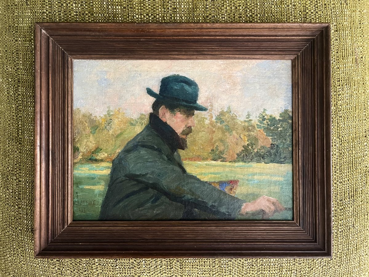 Henri Laffite (1885 - 1977) Portrait de peintre