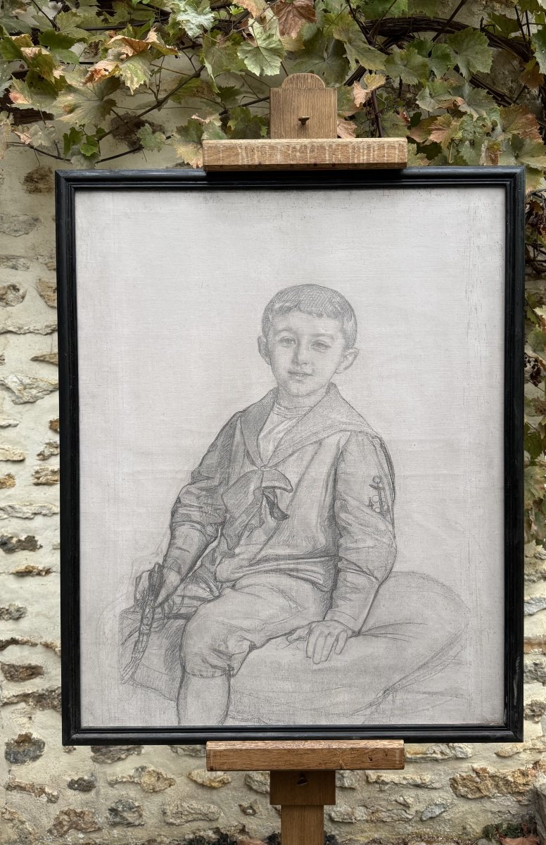 Ecole Française début XXeme, Portrait de jeune Garçon