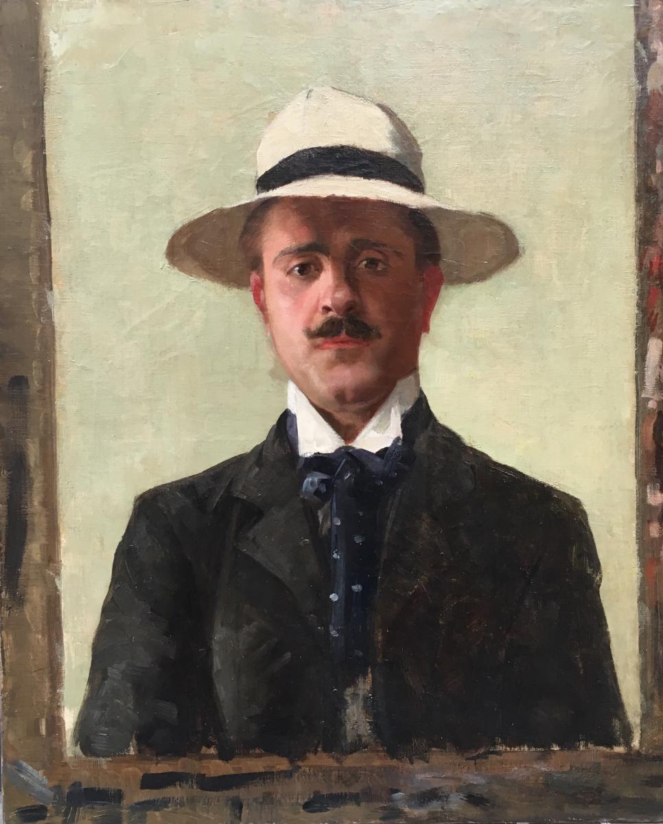 M. Chapeau, Autoportrait, Circa 1890