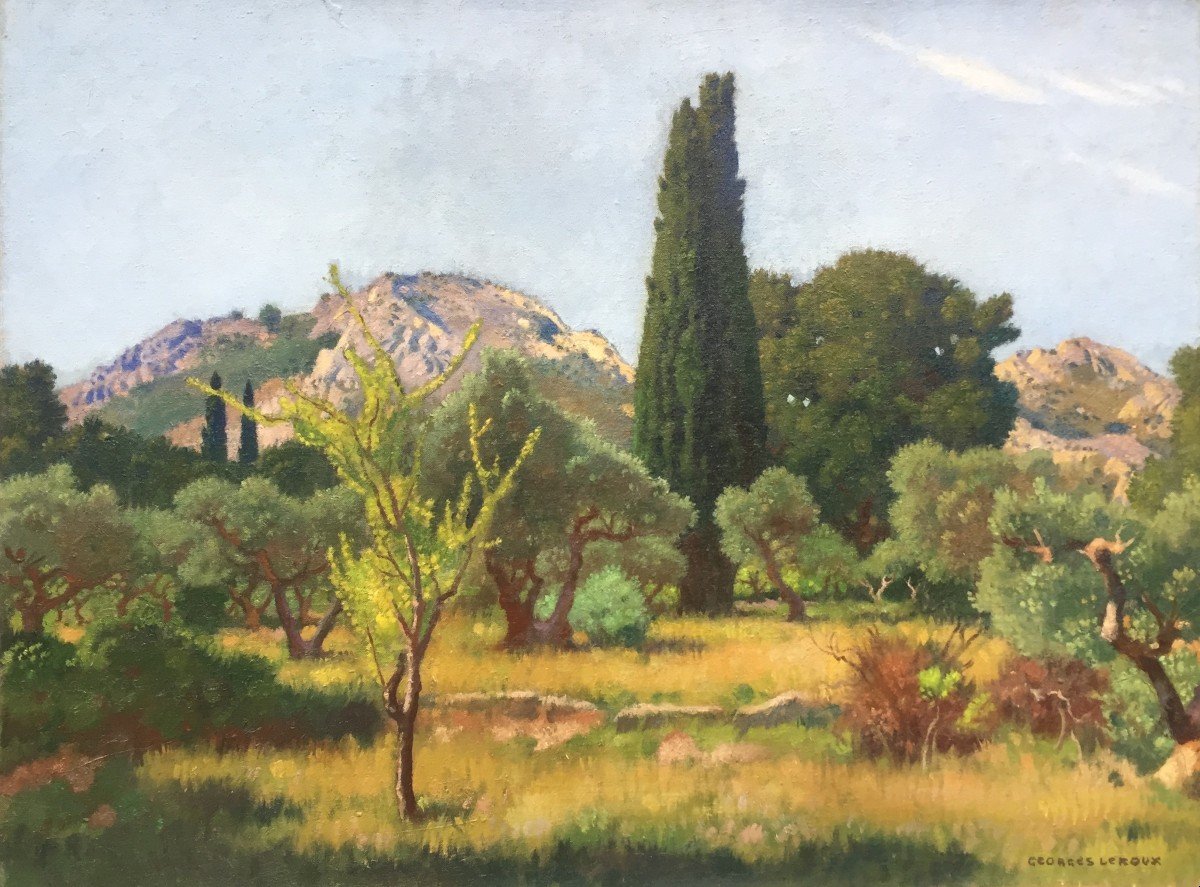 Georges Leroux (1877 - 1957), Paysage De Provence-photo-2