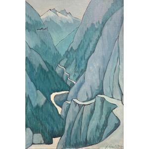 Yvonne Sjoestedt (1894 - 1966) Impression Bleue 1930