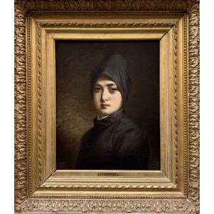 Théodore Tchoumakoff (1823 - 1911) Portrait de nonne Russe