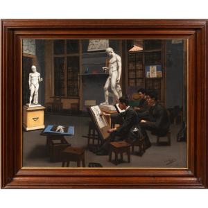 Albert François Larteau (1870 - 1949) - Cours de dessin de l’Académie Julian 1888