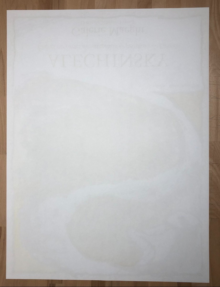 Affiche En Lithographie, Pierre Alechinsky, Encres Sur Cartes de navigation, 1981 Maeght -photo-3