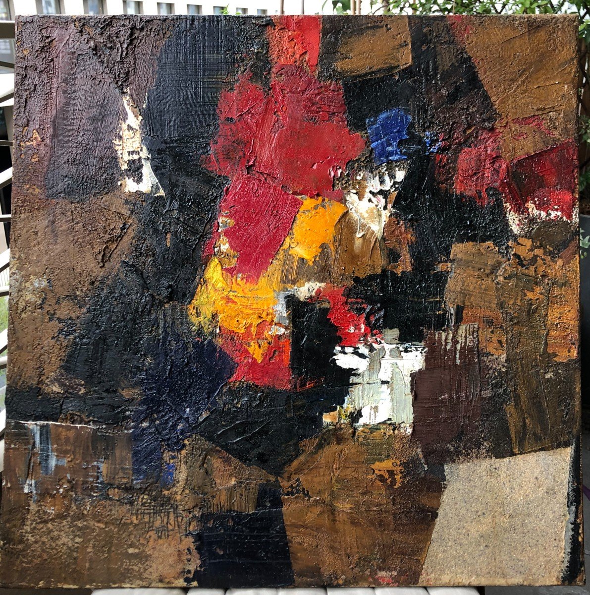 Abstract Composition - Signed Chow - Mixed Media