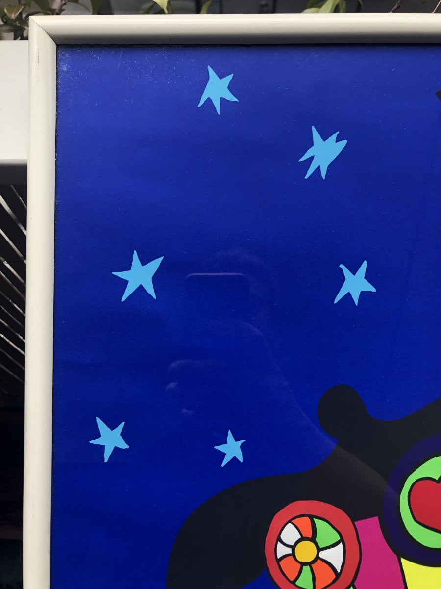 Niki DE SAINT PHALLE, L'INVITATION AU MUSÉE 1993 screenprint poster original-photo-3