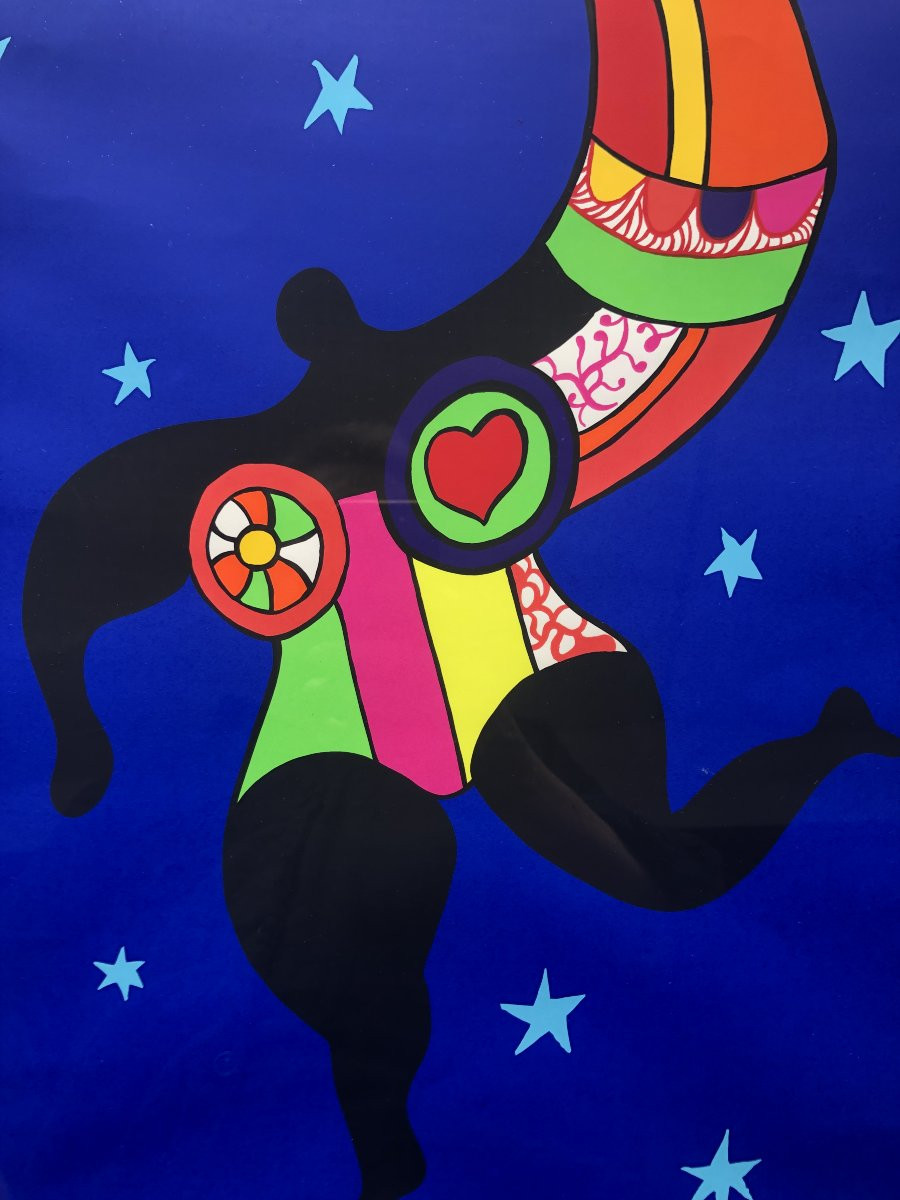 Niki DE SAINT PHALLE, L'INVITATION AU MUSÉE 1993 screenprint poster original-photo-1