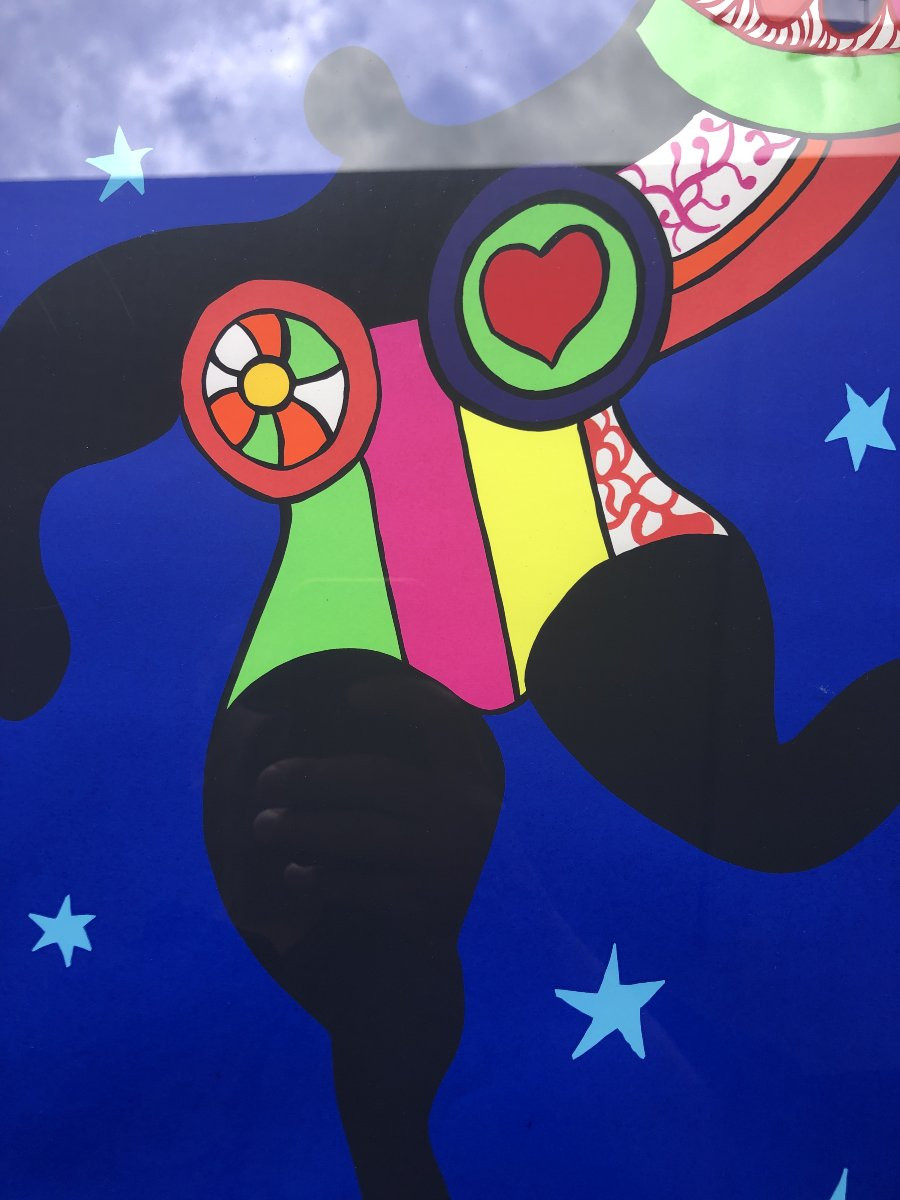 Niki DE SAINT PHALLE, L'INVITATION AU MUSÉE 1993 screenprint poster original-photo-2