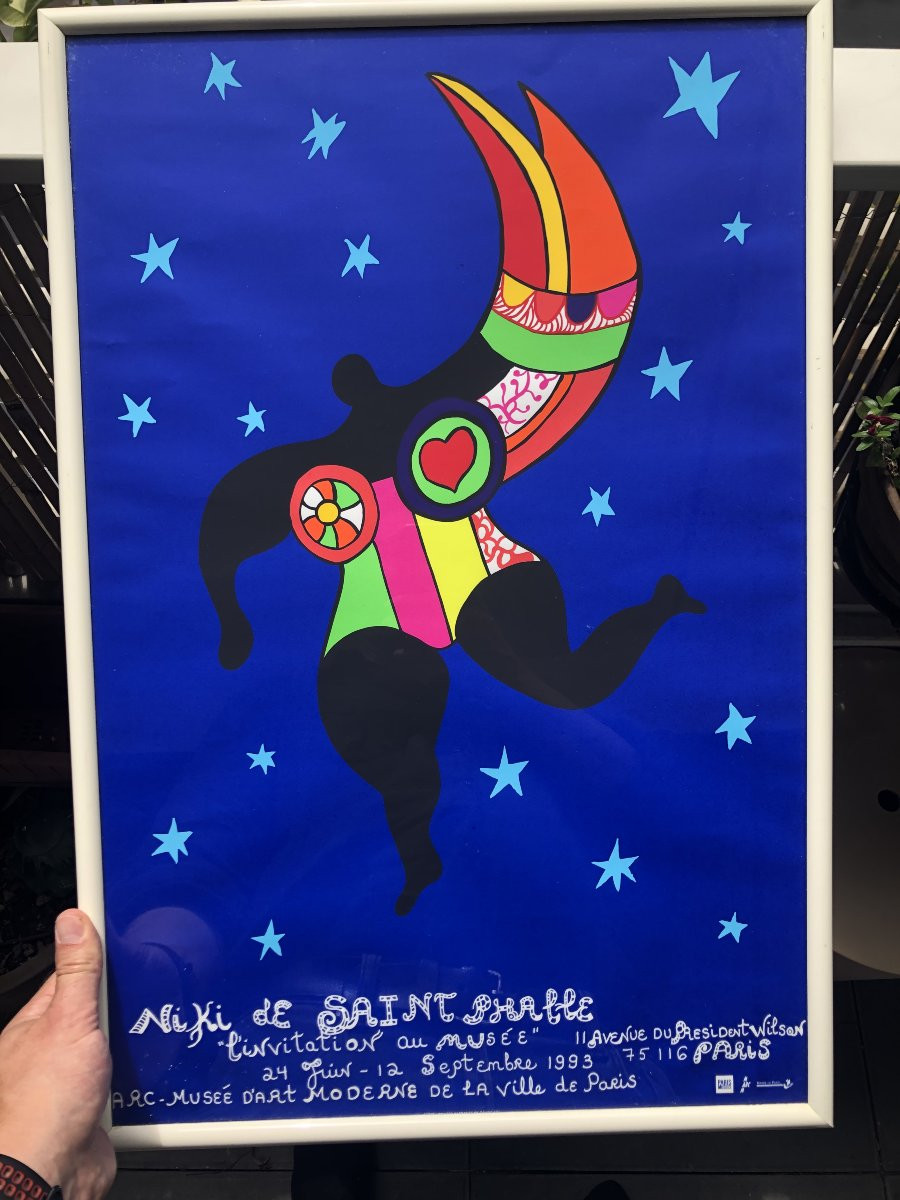 Niki DE SAINT PHALLE, L'INVITATION AU MUSÉE 1993 screenprint poster original-photo-5