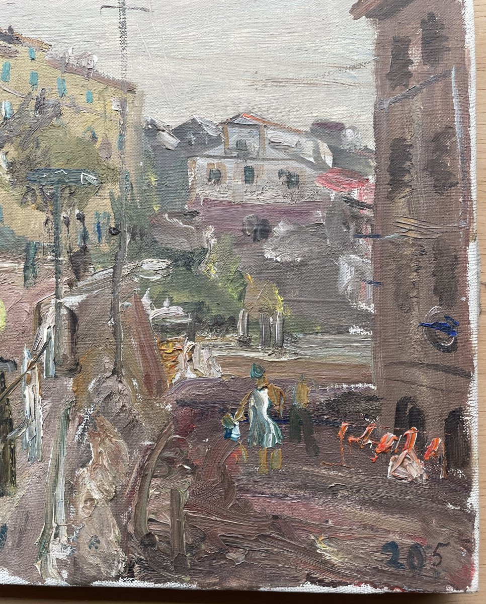 Wlodzimierz ZAKRZEWSKI 1916 – 1992 Tableau Peinture Espagne Serra-photo-1