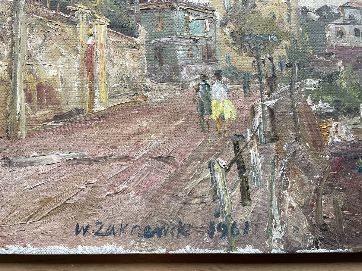 Wlodzimierz ZAKRZEWSKI 1916 – 1992 Tableau Peinture Espagne Serra-photo-2