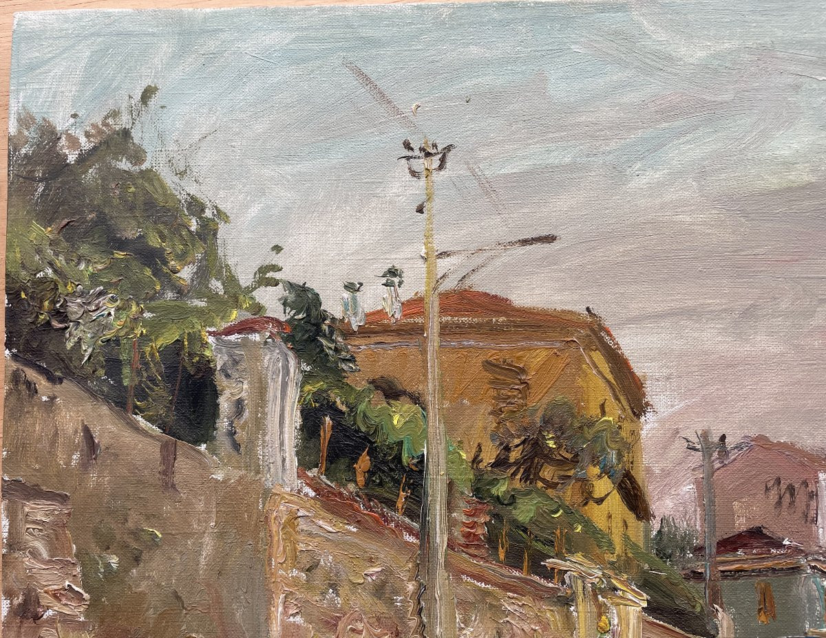 Wlodzimierz ZAKRZEWSKI 1916 – 1992 Tableau Peinture Espagne Serra-photo-4