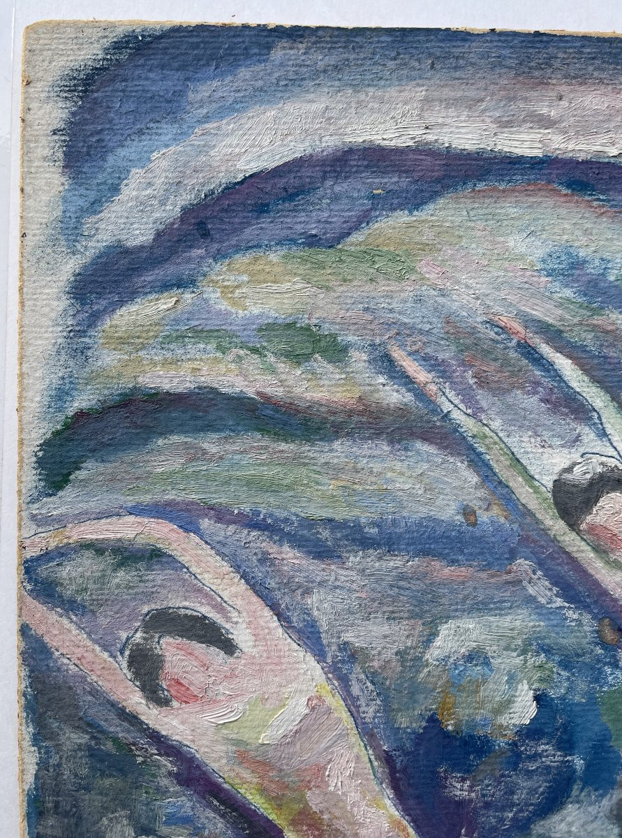 Danse Danseurs Ary Arcadie Lochakov Lochakow Tableau Ecole De Paris Russe Judaïca-photo-3