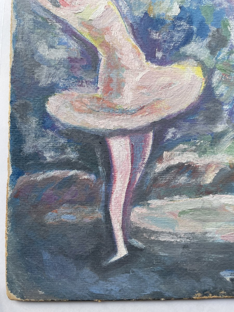 Danse Danseurs Ary Arcadie Lochakov Lochakow Tableau Ecole De Paris Russe Judaïca-photo-4