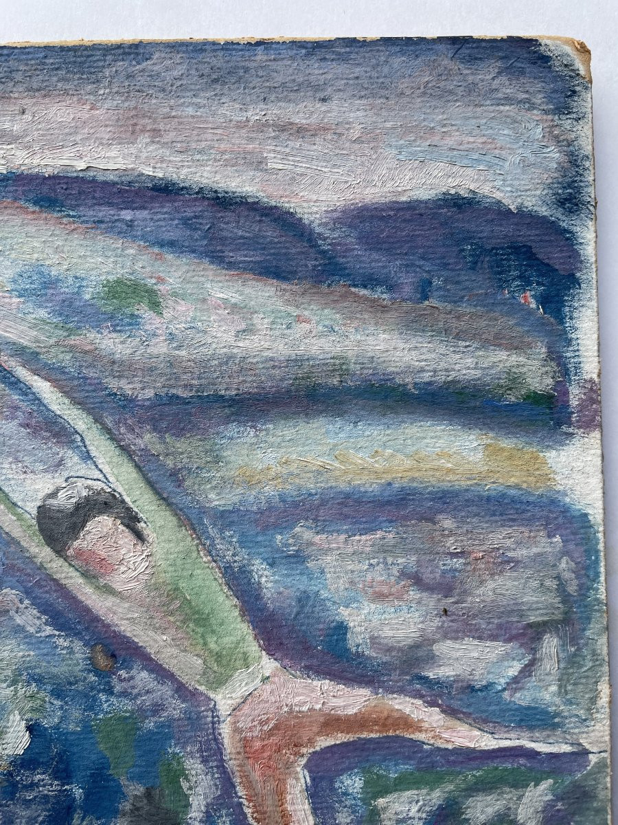 Danse Danseurs Ary Arcadie Lochakov Lochakow Tableau Ecole De Paris Russe Judaïca-photo-1