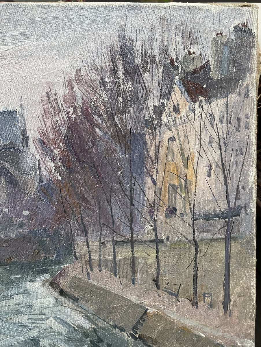 Notre Dame De Paris Banks Of The Seine Paul-jean Anderbouhr-photo-2