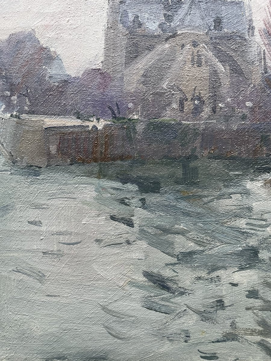 Notre Dame De Paris Banks Of The Seine Paul-jean Anderbouhr-photo-4