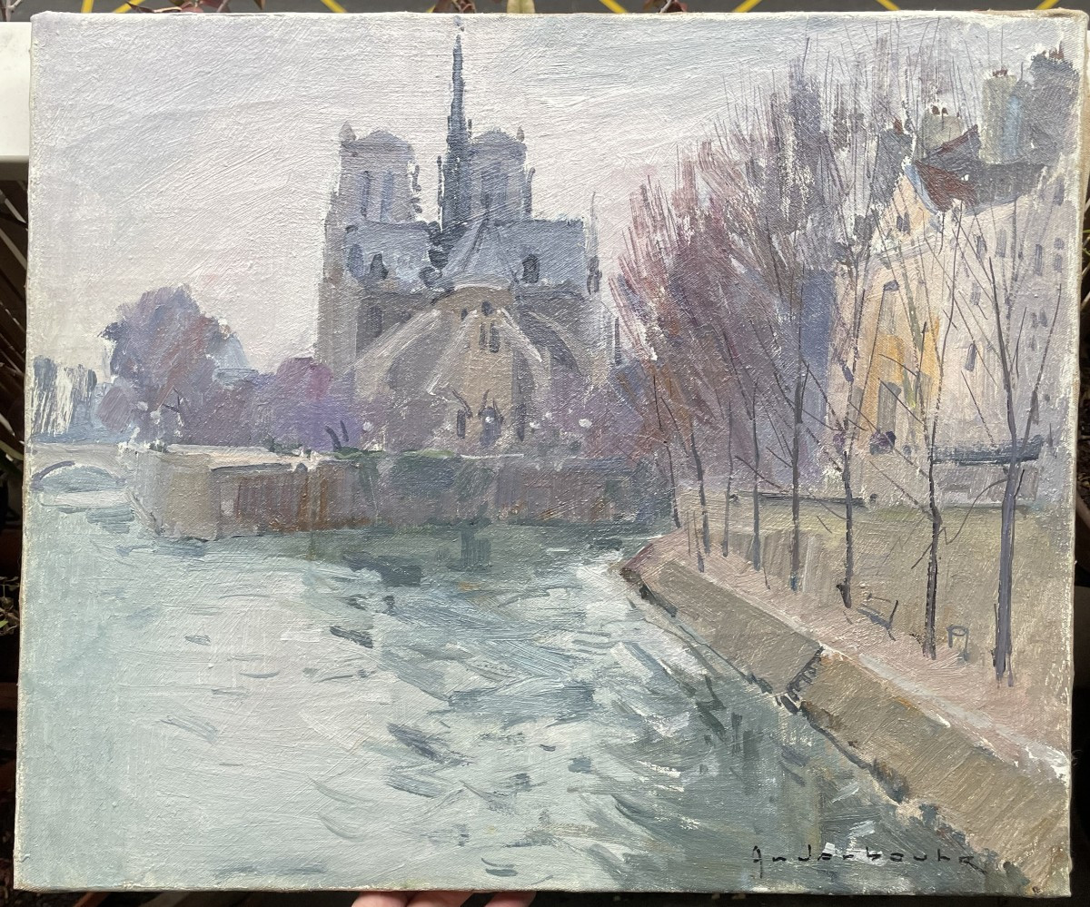 Notre Dame De Paris Banks Of The Seine Paul-jean Anderbouhr