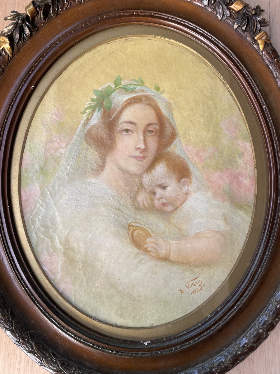 Brazil Maternity Scene By Décio Villares (1851-1931) Painting 1920-photo-2